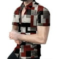 thumbnail image 4 of Chemise Homme Col Rabattu Classique Imprimé Géométrique Numérique Chemise Homme, 4 of 5