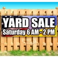 thumbnail image 1 of Yard Sale 6Am To 2Pm 13 oz Vinyl Banner With Metal Grommets, 1 of 4