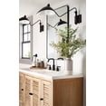 thumbnail image 2 of Grifo para lavabo de baño Moen Gibson, dos manijas, negro mate, 2 of 9