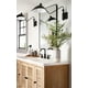 thumbnail image 2 of Grifo para lavabo de baño Moen Gibson, dos manijas, negro mate, 2 of 9