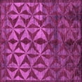 thumbnail image 1 of Ahgly Company Indoor Square Abstract Purple Modern Area Rugs, 8' Square, 1 of 4