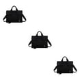 thumbnail image 4 of Transemion Canvas Functional And Practical Crossbody Bag Versatile For Everyday Classic And Timeless Handbags black 3Set, 4 of 6