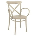 thumbnail image 1 of Siesta Exclusive ISP256-WHI Fauteuil d'Extérieur en Résine Cross TG Blanc - Ensemble de 2, 1 of 8