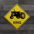 thumbnail image 4 of Tractor Crossing Metal Sign Warning Country Road Street Caution XING Rustic Home Farmhouse Wall Decor, 4 of 6
