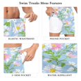 thumbnail image 5 of FORMRS Mens Swim Trunks Mesh Liner Quick Dry Casual Beach Board Shorts with Pockets, Sizes S-2XL, Blue Floral, 5 of 9