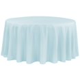 thumbnail image 1 of 1 Pc, Economy Polyester Tablecloth 132" Round - Baby Blue For Occasional Use, One-Time Events, Or Casual Affairs, 1 of 1