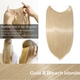 thumbnail image 2 of 20” Invisible Wire Hair Extensions Miracle Secret Fish Line Hairpieces Silky Straight Synthetic hair, 2 of 4