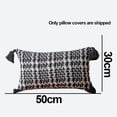 thumbnail image 2 of Rectangular tassel geometric woven pillow cover suitable for many places, 2 of 6