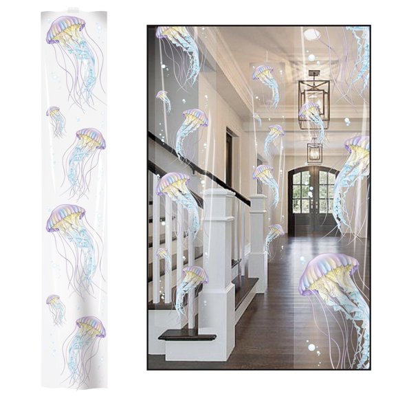 Party Central Club Pack of 36 Purple and Blue Jellyfish Party Panels 6'
