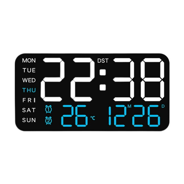 Reloj despertador Digital, relojes eléctricos, atenuador de 12/24H