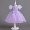 thumbnail image 1 of Robes Habillées pour Filles Manches Bouffantes Robe de Bal pour Filles Robe en Tulle Robes pour Filles 4-5 Ans, 1 of 8
