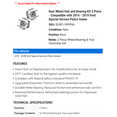 thumbnail image 2 of Rear Wheel Hub and Bearing Kit 2 Piece - Compatible with 2014 - 2018 Ford Special Service Police Sedan 2015 2016 2017, 2 of 2
