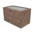 thumbnail image 4 of Caja organizadora de gafas de sol de madera, cajón de exhibición, estuche de almacenamiento con múltiples ranuras, estuche de exhibición de diseño ret 18 ranuras, 4 of 8