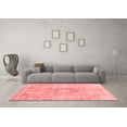 thumbnail image 3 of Ahgly Company Machine Washable Indoor Rectangle Abstract Red Modern Area Rugs, 4' x 6', 3 of 4