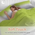 thumbnail image 4 of 3 Piece Green Gray Ombre Duvet Cover Set Twin Size, Microfiber Comforter/Quilt Cover with Corner Ties and 2 Pillowcases, Modern Gradient Abstract Art All Season Soft Bedding with Zipper Closure, 4 of 8