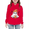 thumbnail image 2 of hengsof Boys Girls Halloween Hooded Shirt Long Sleeve Pullover Hoodies Outfit Toddler Halloween Print Tops 2-7 Years, 2 of 5