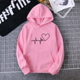 thumbnail image 2 of Summer Savings Clearance 2024! yoeyez Hoodies for Teen Girls Plus Size Casual Pullover Tops with Hooded Lightweight Drawstring Tops with Pockets, 2 of 5