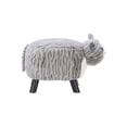 thumbnail image 3 of Curtis the Tabby Cat Children's Stool, Gray Stripe Faux Fur, 3 of 9