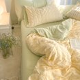 thumbnail image 3 of Cream fresh bubble gauze washed cotton four piece set, ins style bed sheet and duvet cover, three piece set of bedding  1pcs, 3 of 6