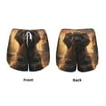 thumbnail image 5 of Lsque Lake Meditating Elephant Printed Women's Running Shorts with Liner Pockets,Elastic Quick Dry Workout Athletic Gym Yoga Shorts,Womens High Waist Shorts-Medium, 5 of 9