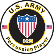 3.8 Inch U.S. Army MOS 02M Percussion Player