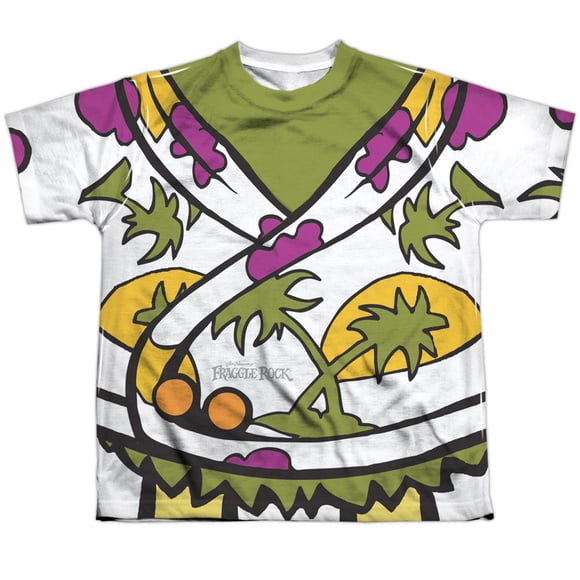 Fraggle Rock Wembly Uniform Big Boys Sublimation Shirt White Sm
