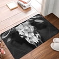 thumbnail image 4 of Sikiie White Black Sheep skull Print Flannel Anti-slip Floor Mat 16x24in, Thickened Dustproof Entrance Door Mat Floor Mat for Kitchen, Bathroom, Laundry Room, 4 of 7
