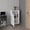 White + MDF, variant on 6 Cubbie Storage Cabinet for Small Office, 40 Inch Tall White Shelf Base Cabinet with 4 Shelves