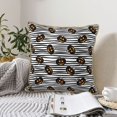 thumbnail image 4 of KLL Haloween Pumpkins Decorative Throw Pillow Covers Velvet Soft for Couch Sofa Bedroom Living Room Outdoor (No pillow core)- 18"x18", 4 of 5
