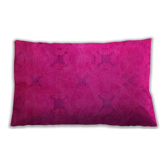 Ahgly Company Outdoor Rectangular Mid-Century Modern Lumbar Throw Pillow, 13 inch by 19 inch