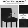thumbnail image 2 of Wehilion 2PCS Bar Stool Cover, Stretch Jacquard Stool Pub Chair Cover Removable Washable Counter Stool Cover for Kitchen, Dining Room, 2 of 13