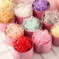 thumbnail image 2 of MesaSe 1 Pack  0.71oz Raffia Gift Box Filler  Creative Padding Grass For Birthday  Wedding  And Bridesmaid Gifts  Crinkle Cut Tissue Paper  Craft Shred Confetti Raffia Paper Filler For Ea, 2 of 7