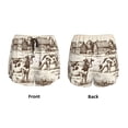 thumbnail image 3 of Susaid Cows On The Farm Print Women's High Waisted Running Shorts Quick Dry Athletic Gym Track Workout Shorts Zip Pocket-XX-Large, 3 of 7