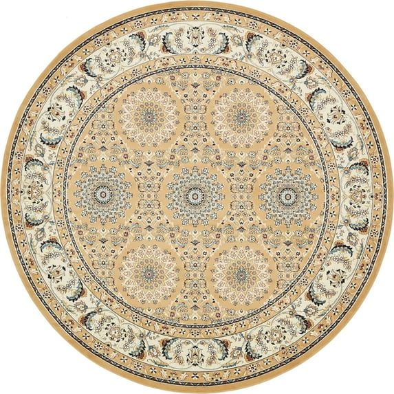 Unique Loom Brighton Narenj Vintage Floral Area Rug or Runner