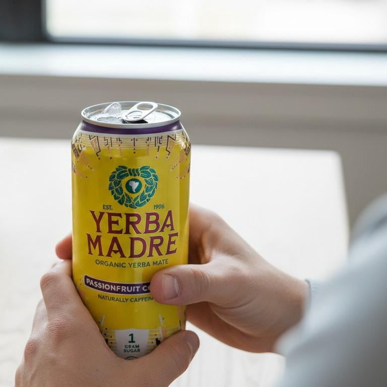 Guayakí Yerba Mate Passionfruit Coconut, 15.5oz Cans, 6-Pack