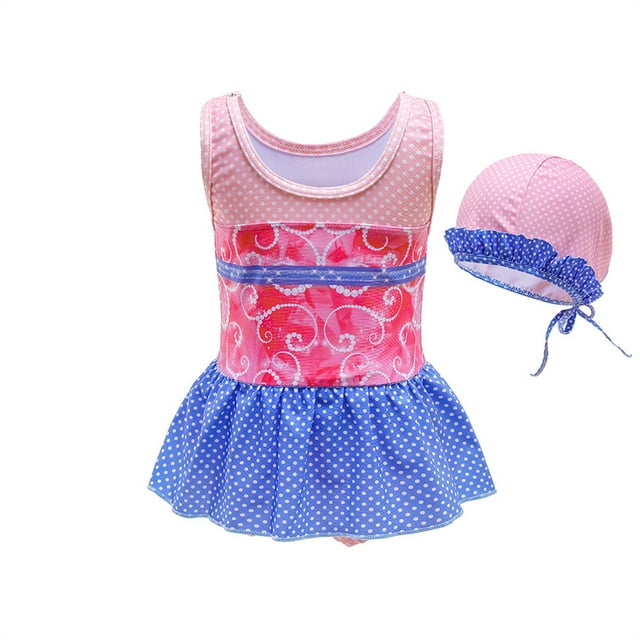 Maillot de Bain une Pièce Mignon pour Filles 2-8 Ans