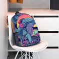 thumbnail image 3 of Lukts Hip-Hop DJ Dolphin Pattern 15 Inch Student Backpack, Waterproof Laptop Backpack with Adjustable Shoulder Straps, Lightweight Travel, Campus Backpack, Unisex, 3 of 6