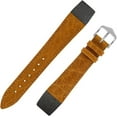 thumbnail image 3 of HIRSCH Camelgrain Hypoallergenic Leather Watch Strap - Honey Band / Silver Buckle - M - 11mm - Open Ended, 3 of 9