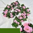 thumbnail image 3 of Guirlande de Roses Artificielles Suspendue Simple Fausse Vigne de Roses Guirlande Florale Décoration, 3 of 10