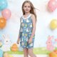 thumbnail image 5 of Vestido de Verano Casual Vestido sin Mangas para Niños Vestido de Pascua para Niños 3-10T, 5 of 6