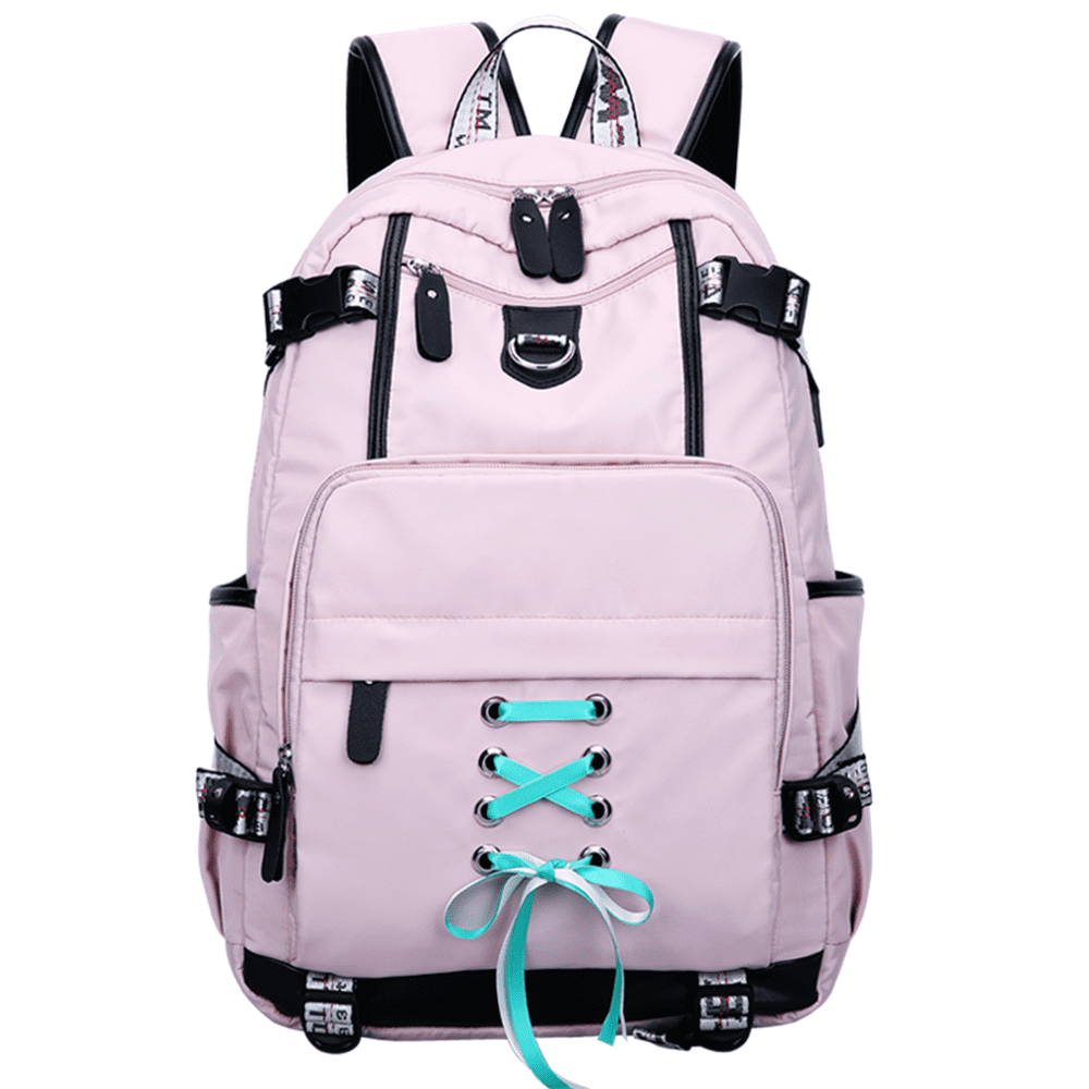  UNIKER Laptop Backpack with USB Port,Graffiti Backpack for Work, Pink School Backpack,Designer Laptop Backpack for 15.6 Inch (Pink Bear) :  Electronics