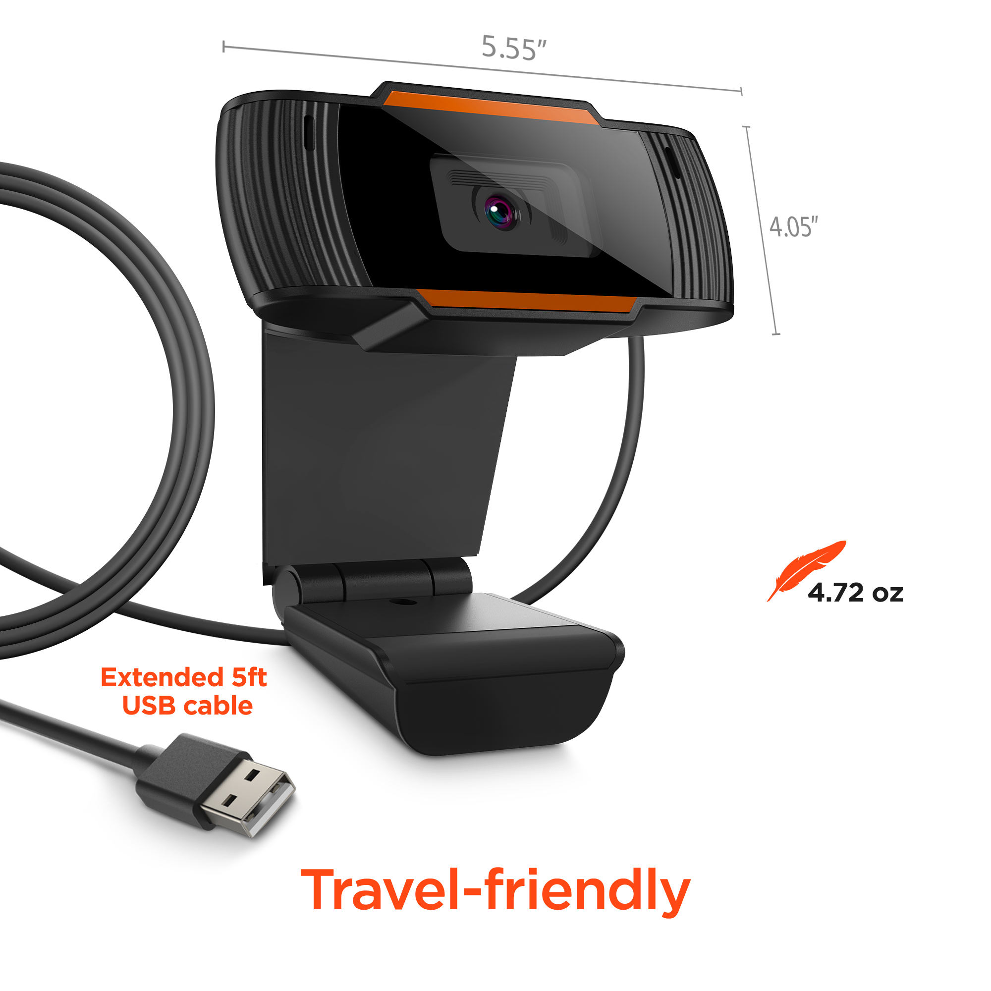 HyperGear  HyperStream 1080P Webcam, Black