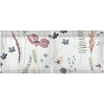 thumbnail image 3 of Coolnut Wildflowers Kitchen Curtains 2 Panels, UV Protected Tier Curtains Half Window Curtains for Guest Room Bathroom Sink Laundry Room Basement,36"x 27", 3 of 6