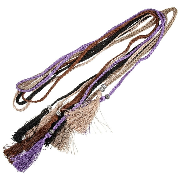 GOOHOCHY  5 Pcs Braided Belt Ladies Belts Waist Women Tassel Women's Miss Student