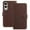 Brown, variant on Wallet Case for Samsung Galaxy S25 Edge Phone Case with Card Holder, Magnetic PU Leather Stand Flip Folio Phone Cover for Women Men Girls Boys, Credit Card Slot Purse & Protective TPU Bumper, Red