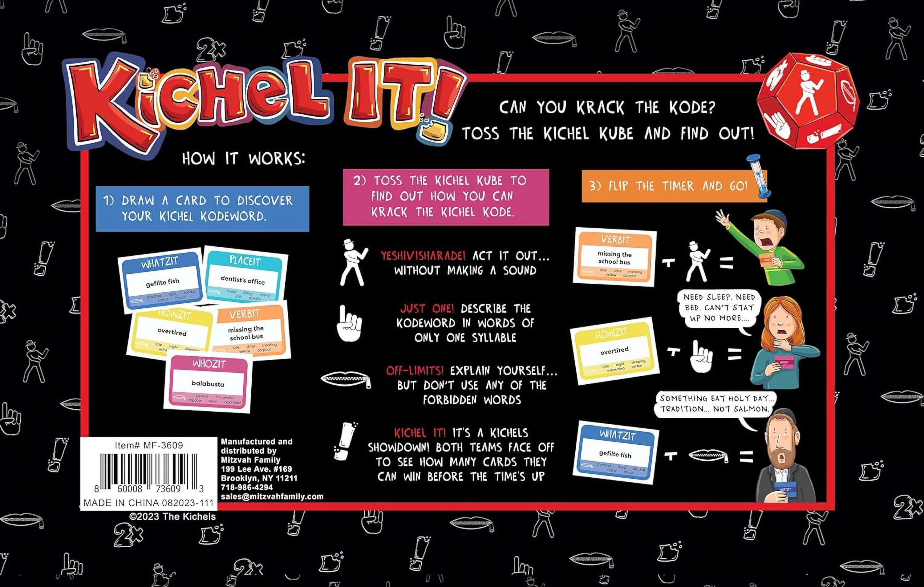 Mitzvah Family Kichel It Card Game for Jewish Family, Kids & Adults