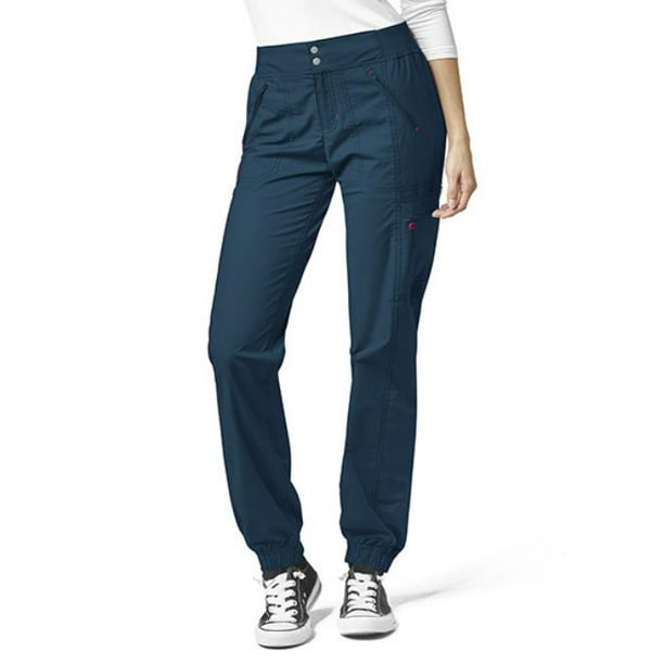 WonderWink WonderFLEX 5908LoveWomen's Utility Cargo Zip Jogger Scrub
