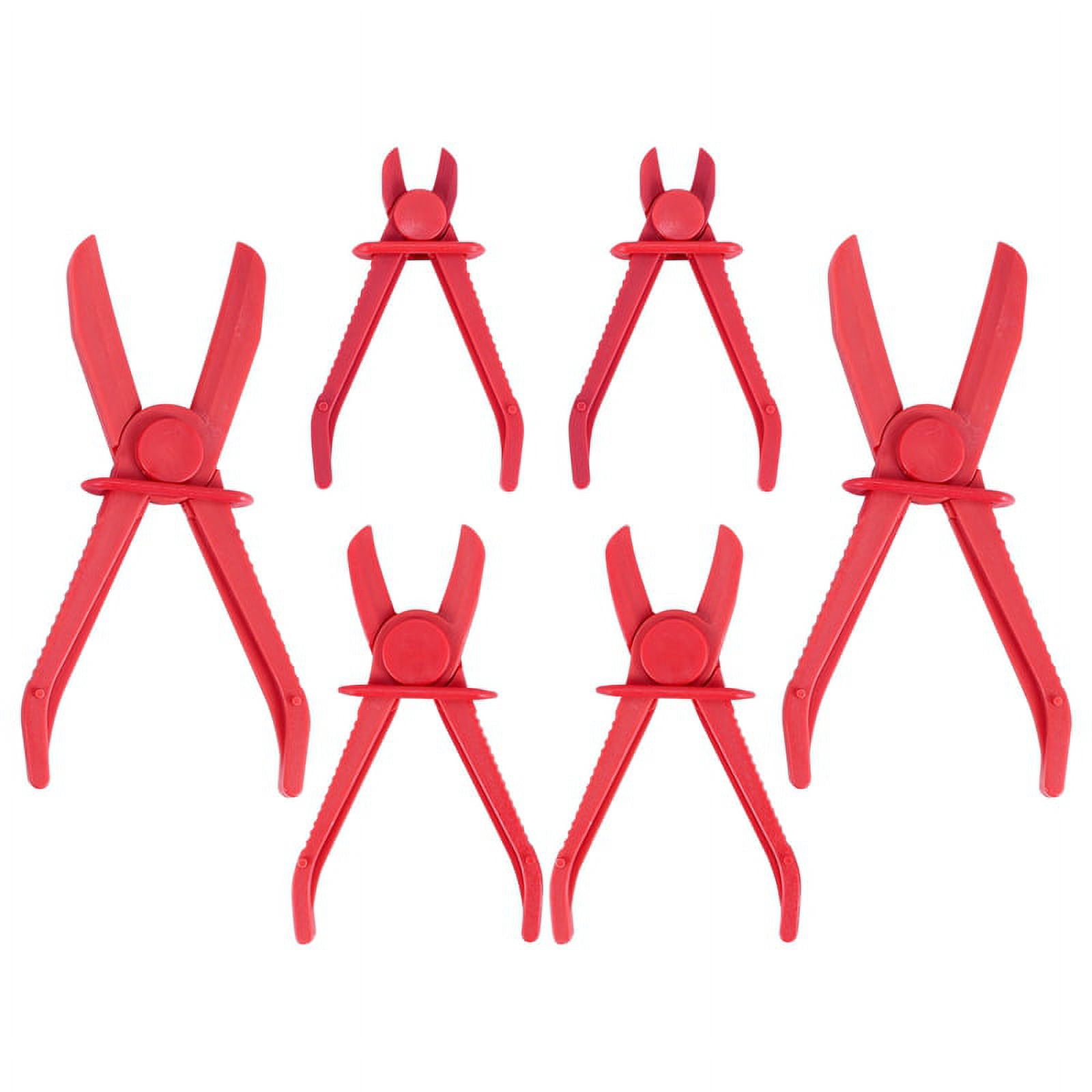 Kit De 6 Pinces à Pincer Pour Tuyaux Swpeet - Droites Et à 90°, Longueurs 155, 185, 255 Mm, En Nylon - 6