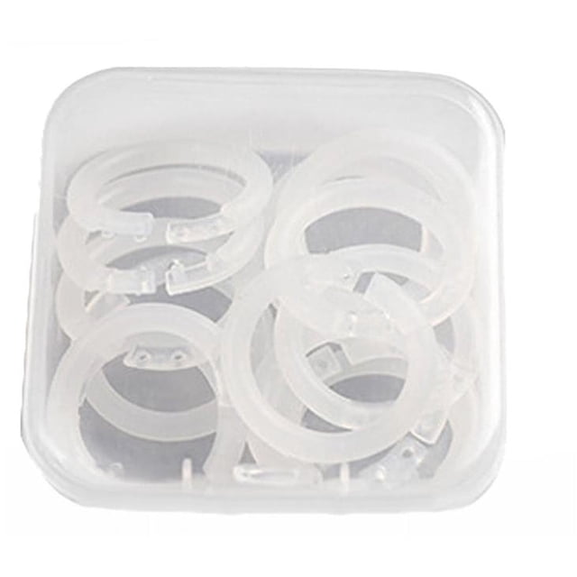 Clearance! 20/100 Pieces Plastic Rings Plastic Loose Leaf Rings Multi Color Plastic Book Rings Flexible for Cards Document Stack and Swatches Organization School Home Or Use,5 Color (15 Mm)