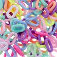 thumbnail image 4 of KAKOWELY acrylic linking rings 800Pcs Acrylic Linking Ring Detachable Acrylic Chain Link Rings Bag Strap Chain Making Rings0.59"X0.39"X0.08", 4 of 5
